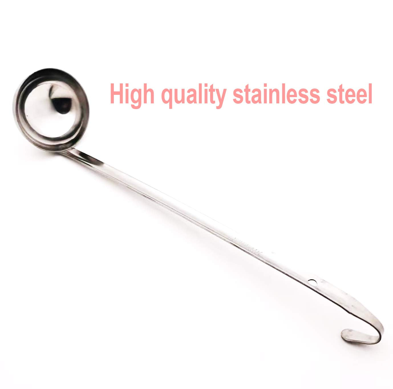 Danaraa 4 Pieces Stainless Steel Soup Ladle Metal Handle Ladle With Pouring Rim,1Oz/3Oz/4Oz/5Oz Set Ladles For Cooking Soup Sauc